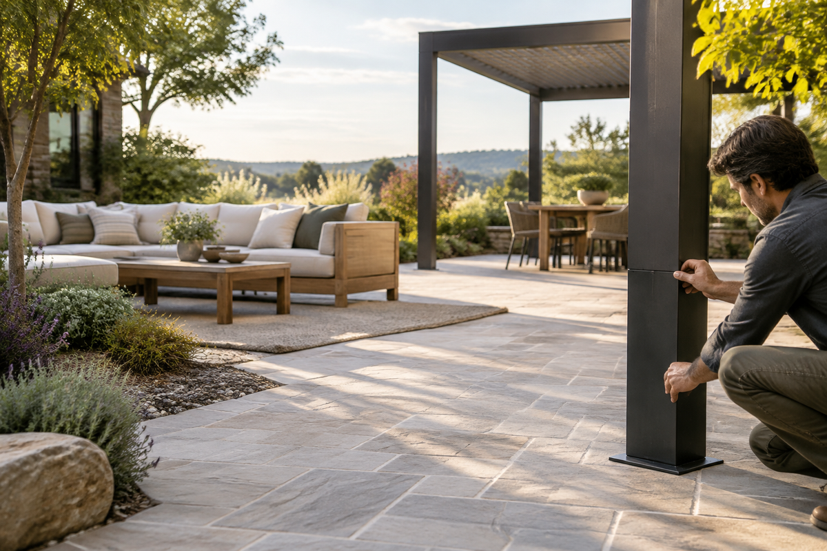 Editorial outdoor living craftsmanship detail